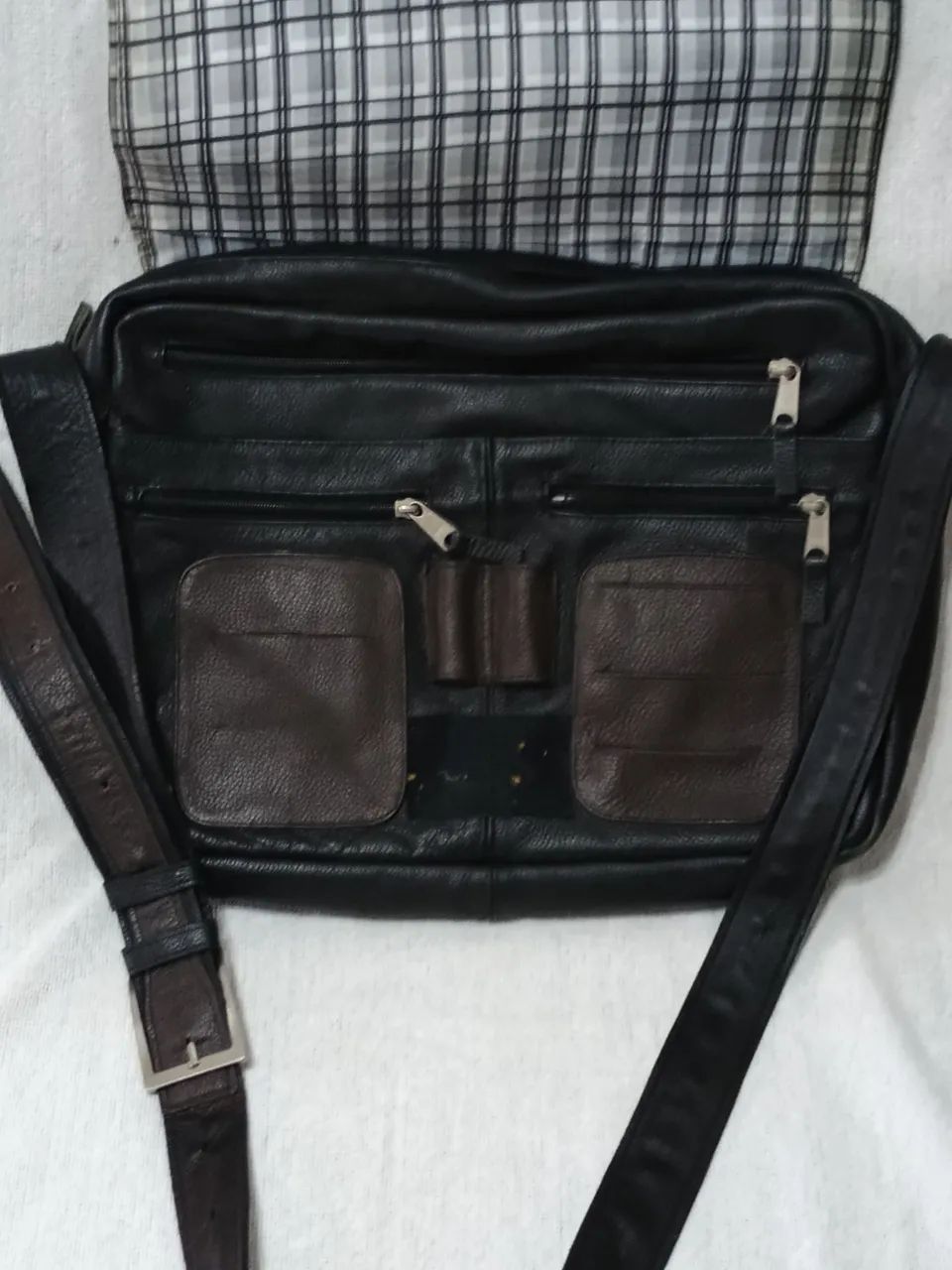Bolsa Carteiro Masculina Couro Legítimo  - Foto 2