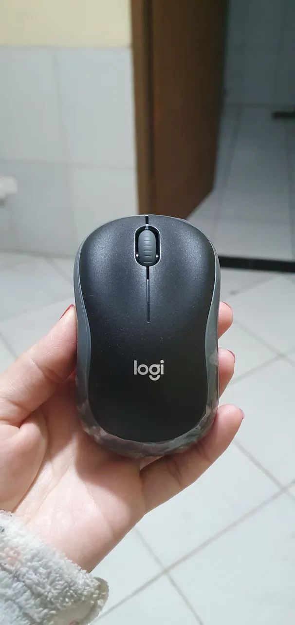 mouse sem fio logitech m185 preto