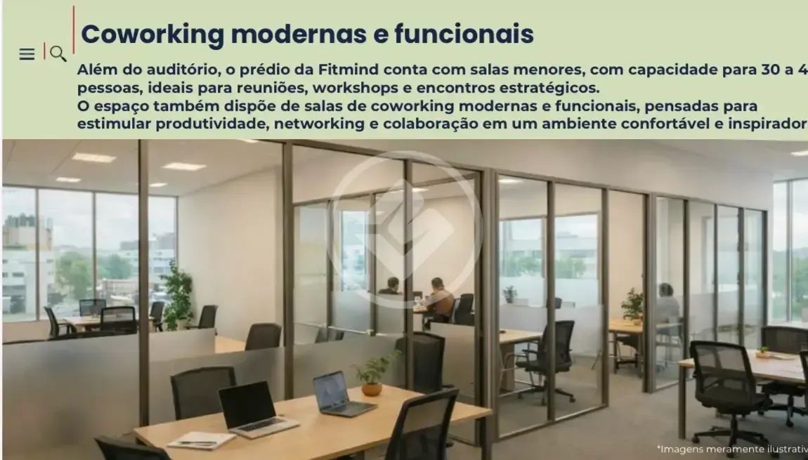 Sala comercial no edifício Fitmind Center, com 25,07m2, banheiro exclusivo. Locação $ 3.20 - Foto 4