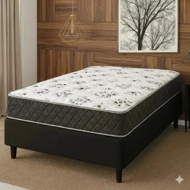 Novo! Conjunto base e colchão D33 Solteiro (Frete Grátis)
