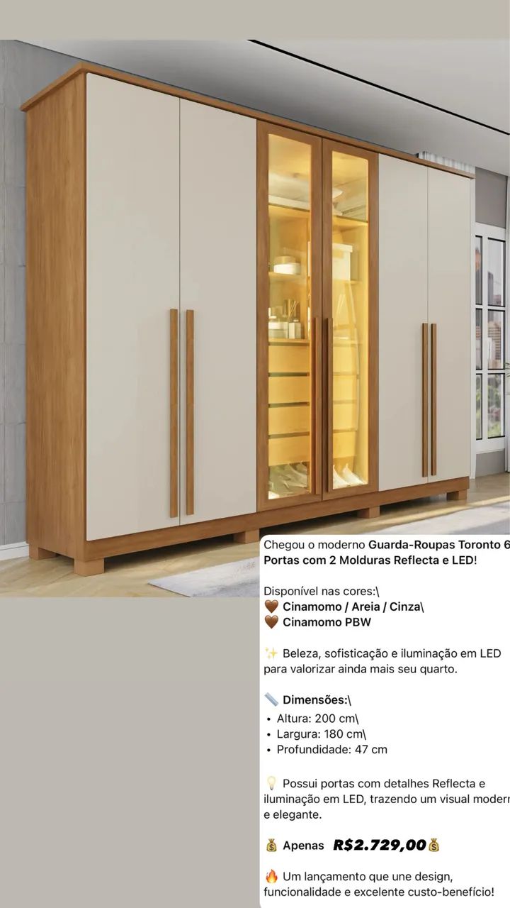 Guarda Roupa Casal Joana