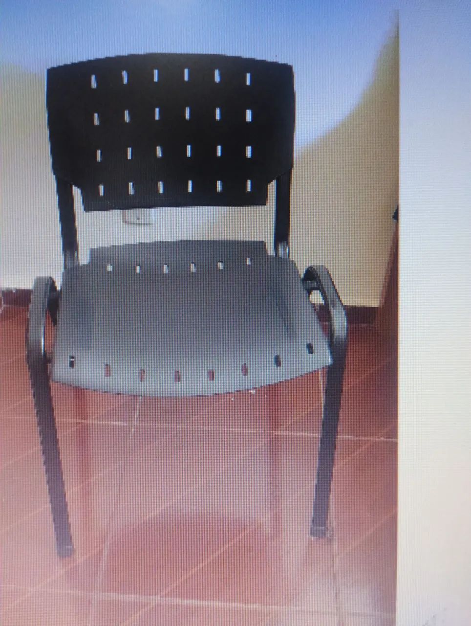 Vende-se 10(dez) Cadeiras ISO Fixa cor preta - Foto 4