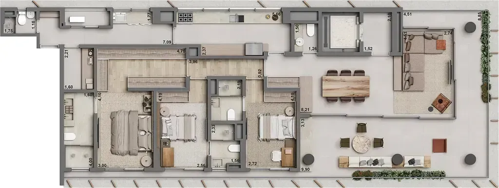 PLANTA 209m²
