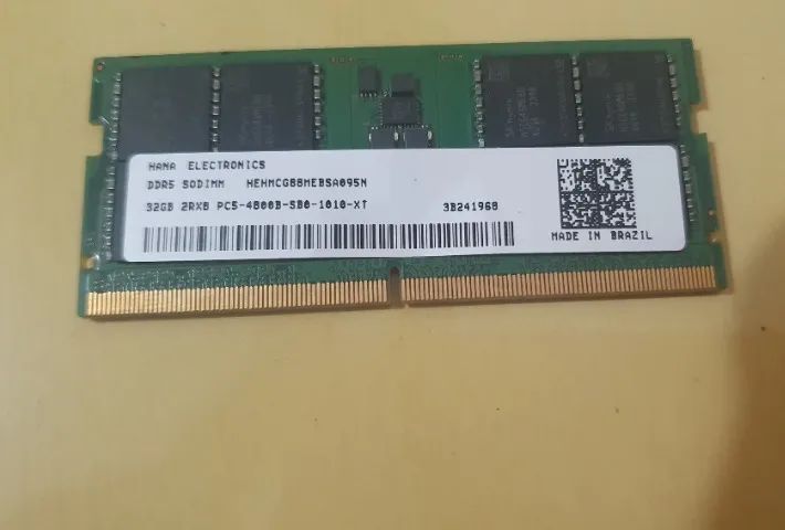 Memória RAM DDR5 32 GB 4.800 Mhz CL 40