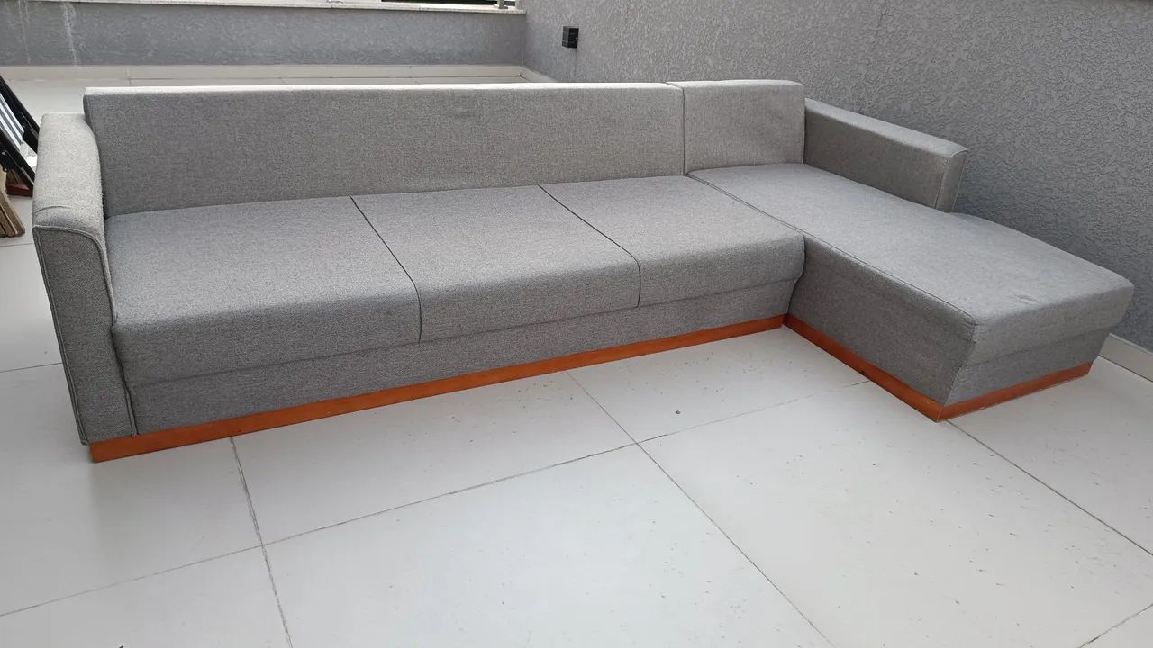 Sofá 4 lugares com chaise lado esquerdo