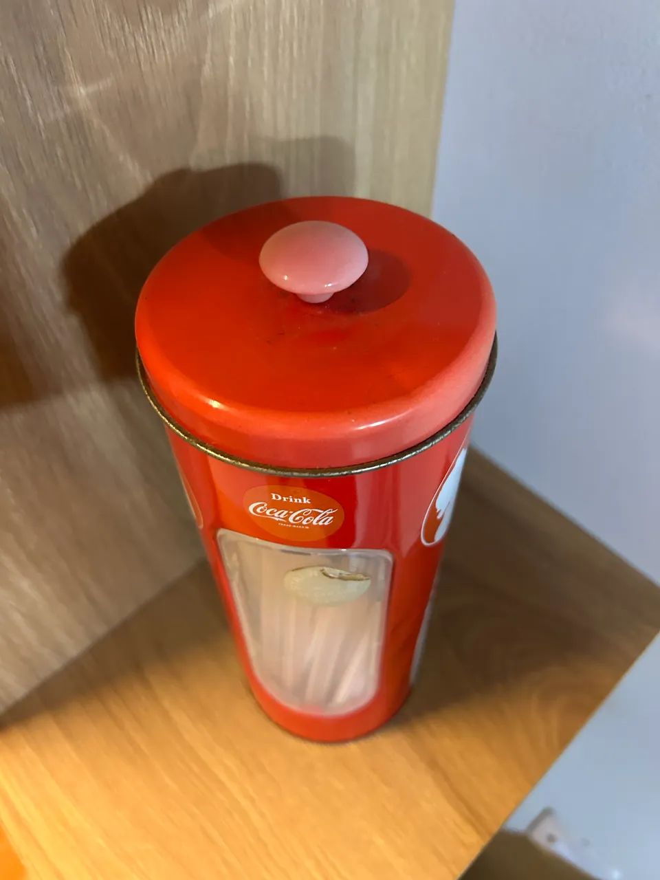 Porta-canudos Coca-Cola 22 cm x 8 cm de diâmetro  - Foto 4