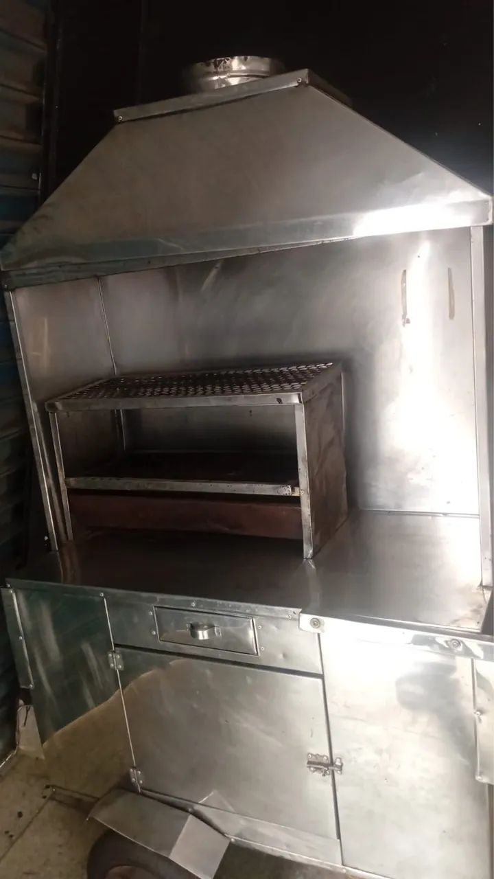 Carrinho de churrasco de alumínio. - Foto 3