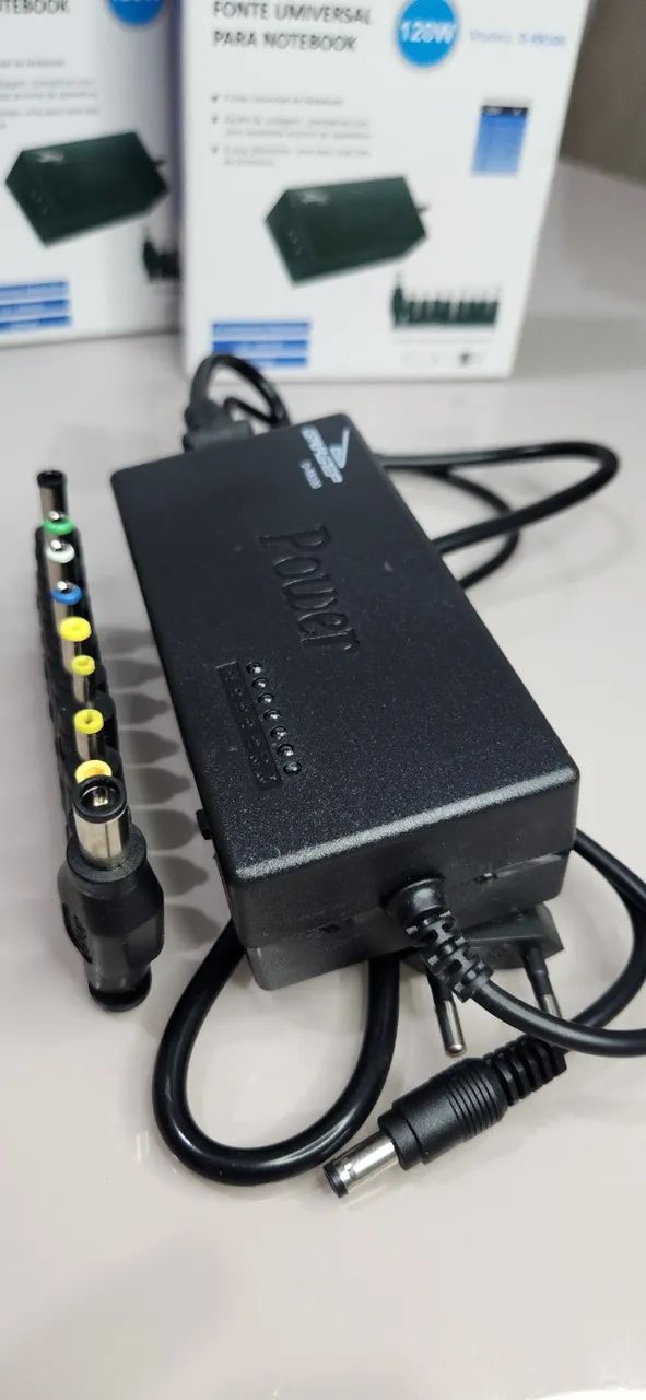 Fonte Carregador Notebook com 9 plugs diferentes - Foto 3