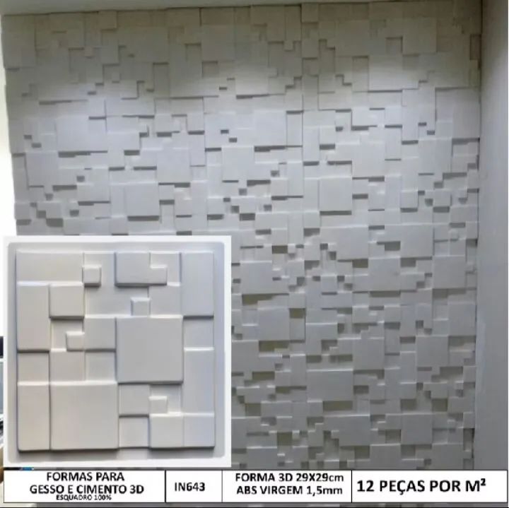 Instalação e vendas de placas de gesso 3D  - Foto 4