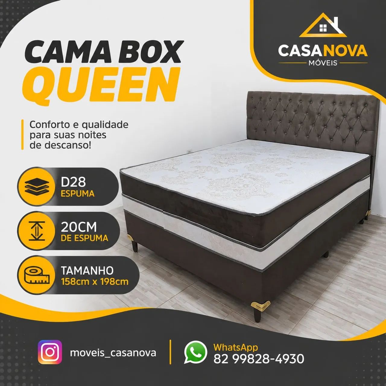 Cama Box Queen