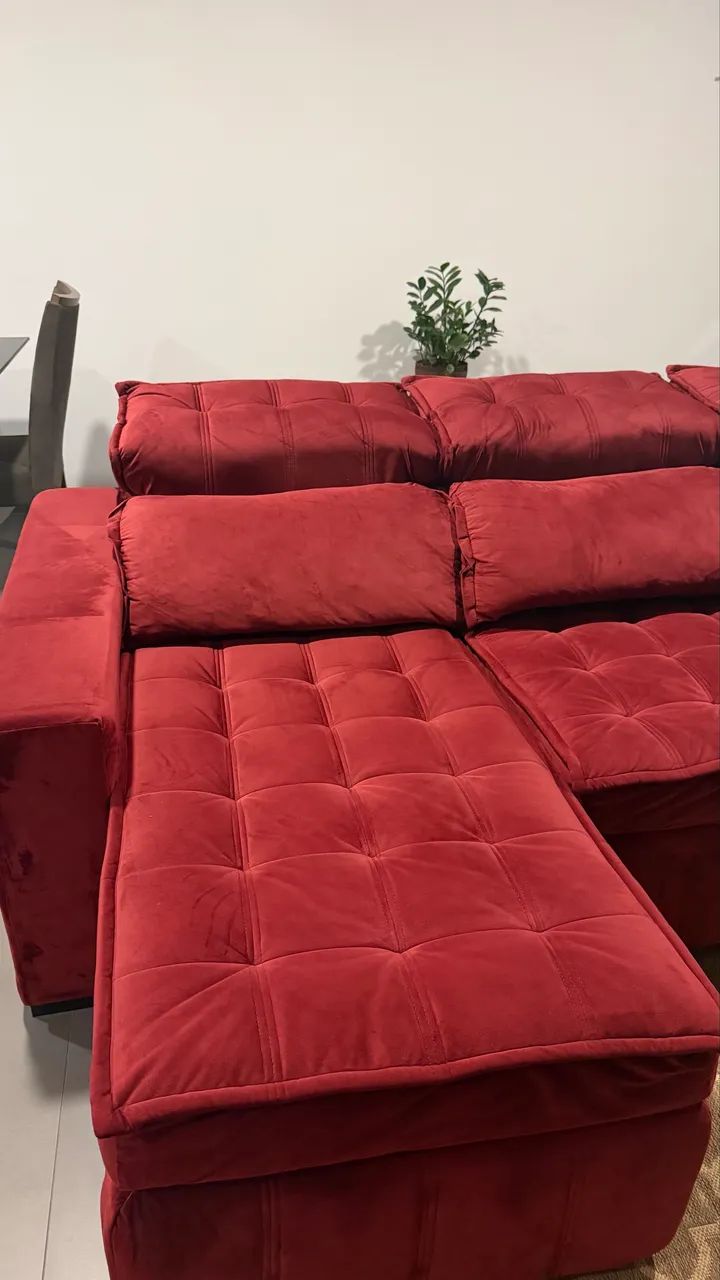 Sofá Retrátil e Reclinável 3 Lugares - Excelente Estado - Foto 2