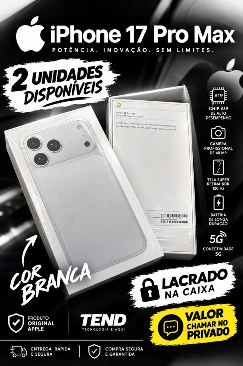 Celular iPhone 17 pro Max 256GB - Celulares e Smartphones - Vila