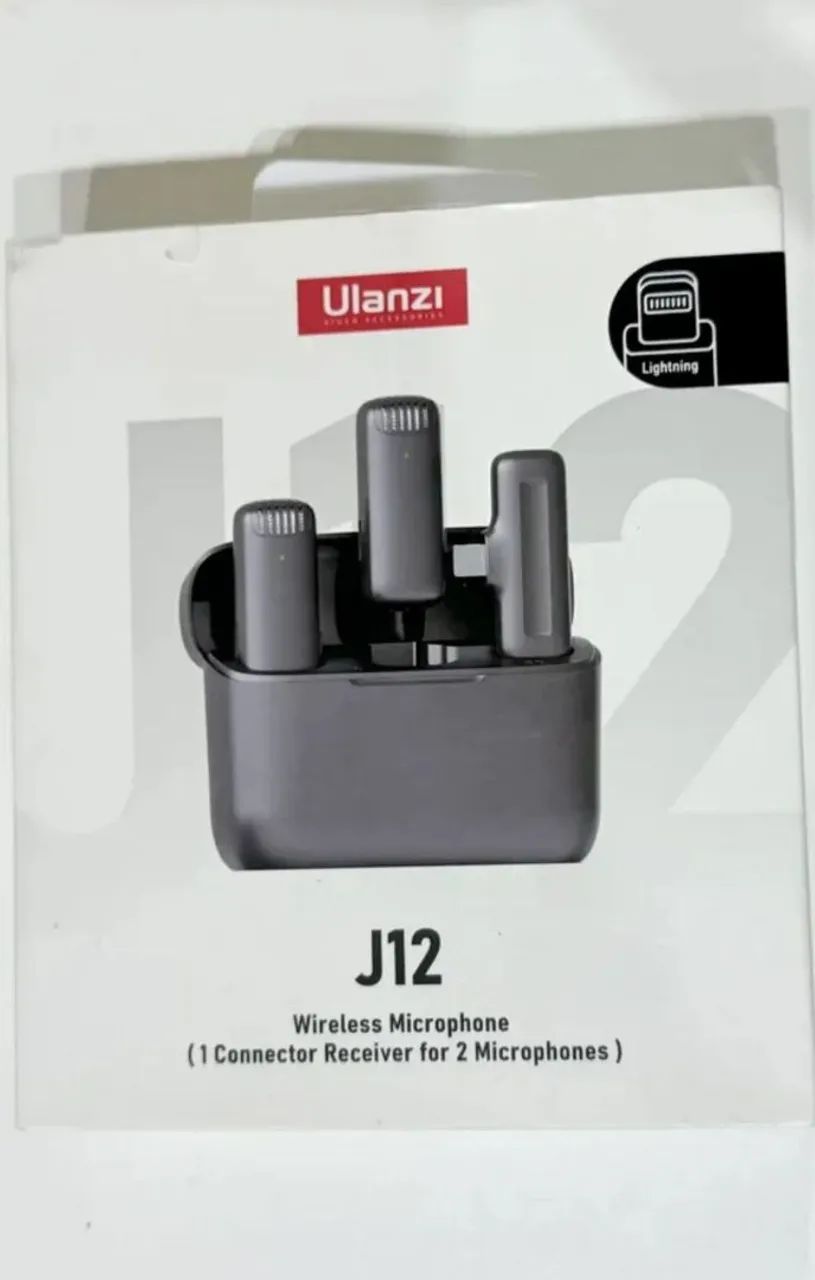 Microfone sem fio Ulanzi J12 para iPhone!