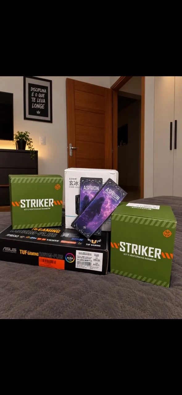 Kit: Placa mãe, Memória RAM, SSD, Air Cooler e Ventoinhas