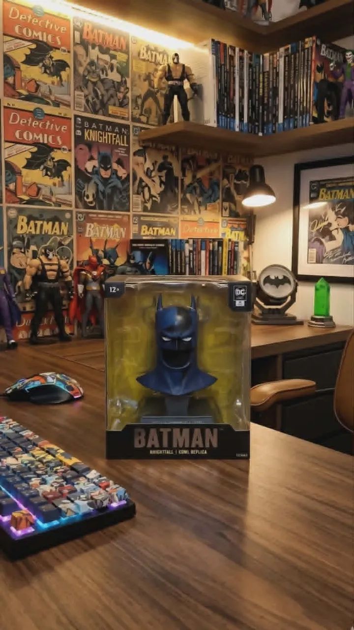 Busto Batman Knightfall Réplica Do Capuz Dc 1/2 Escala