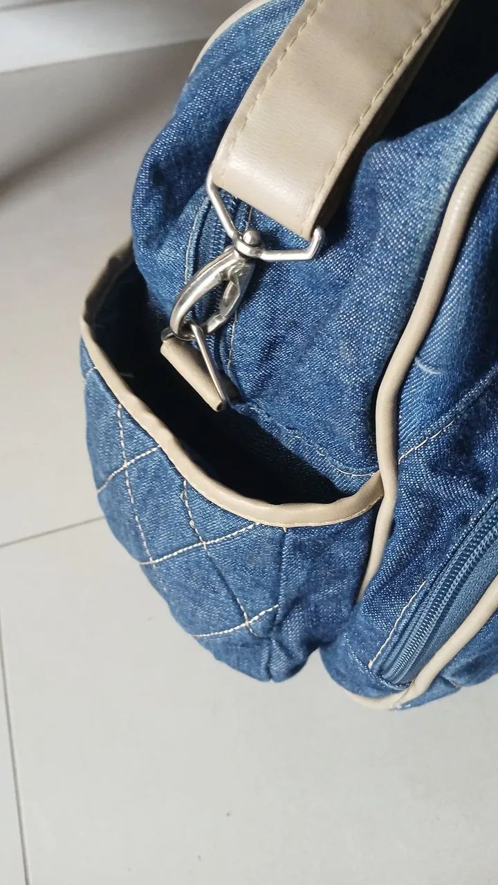 Bolsa de maternidade jeans - Foto 3