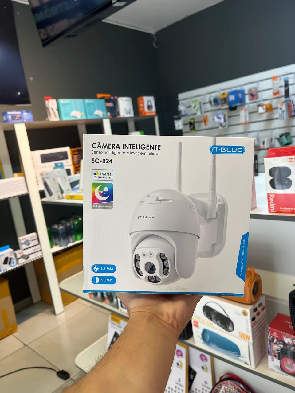 Câmera de segurança interna/externa a prova d?água