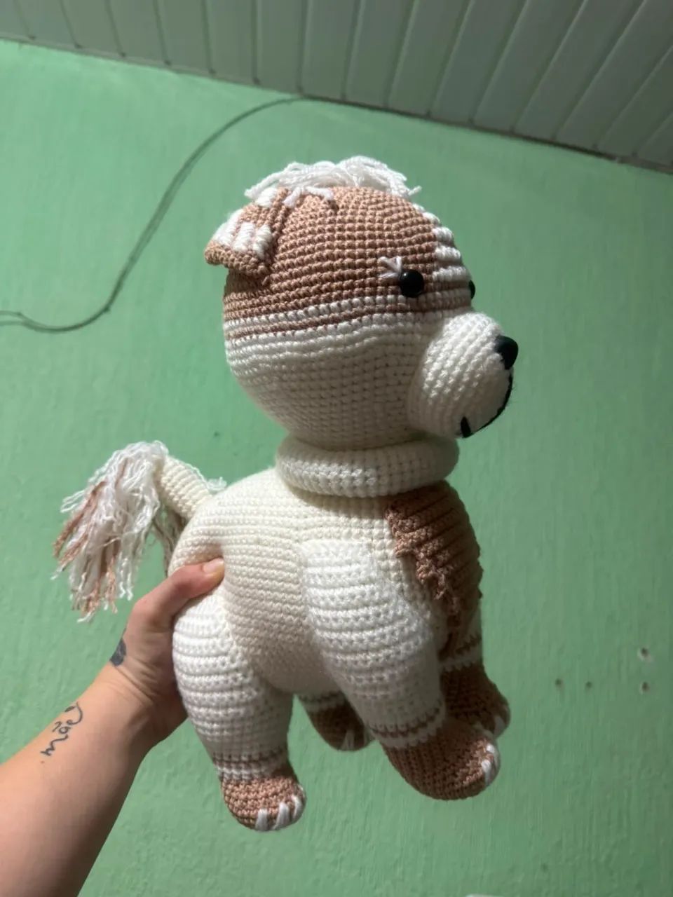 Urso de crochê 40 cm  - Foto 4