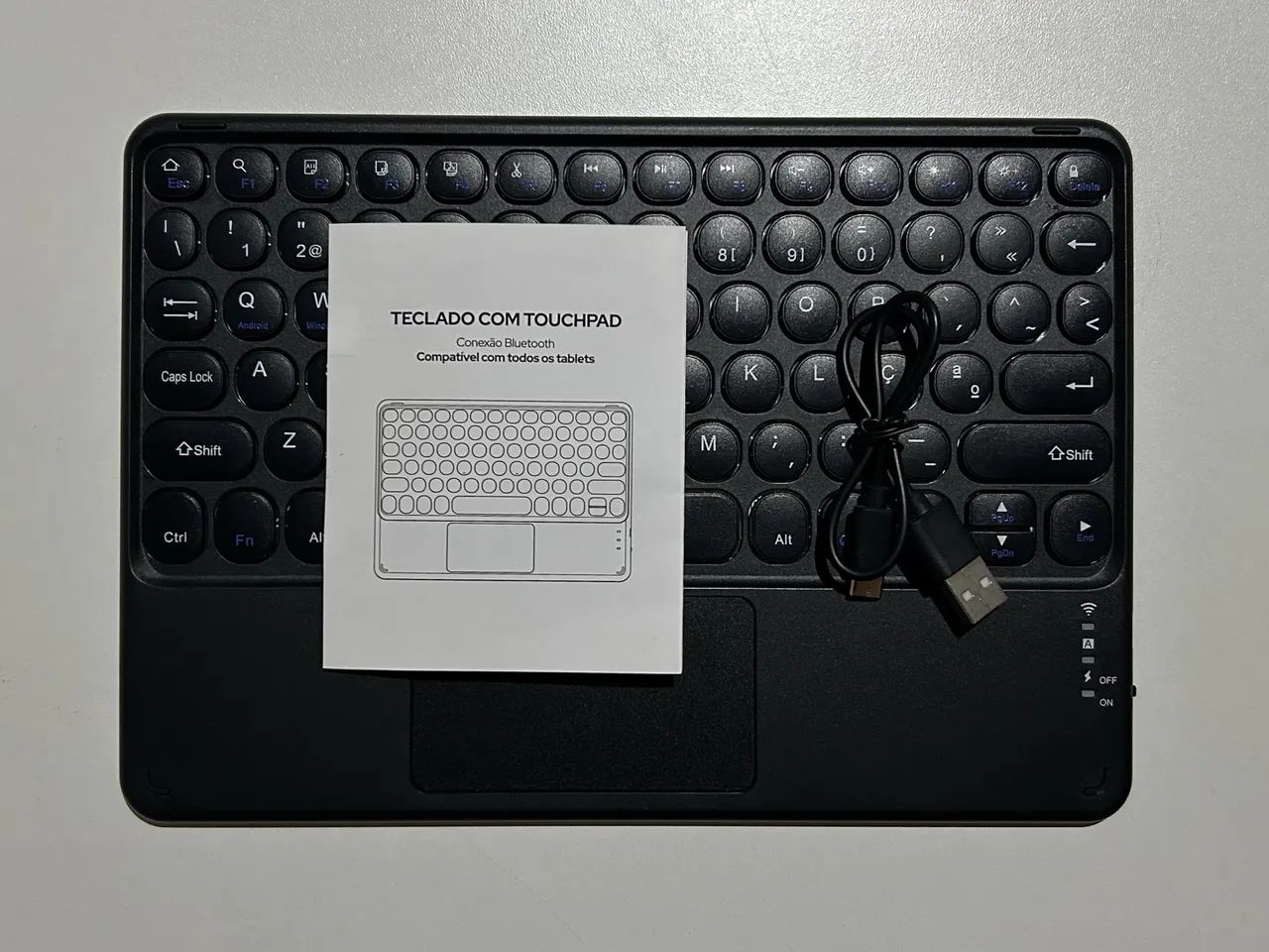 Teclado WB Bluetooth com Touchpad [USADO]