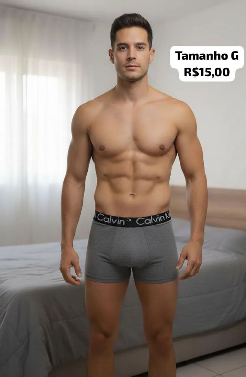 Cueca Box masculina tamanho G e GG  - Foto 5