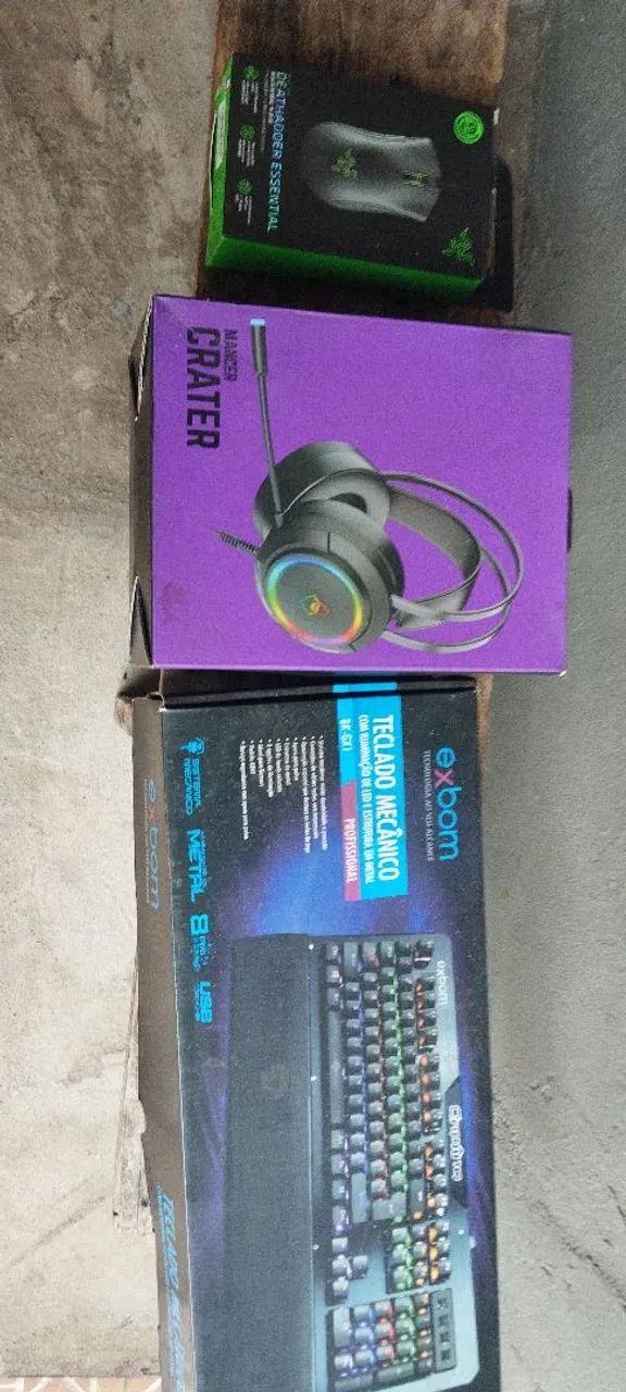 Kit teclado mecânico exbom.mause raizer.fone  - Foto 4