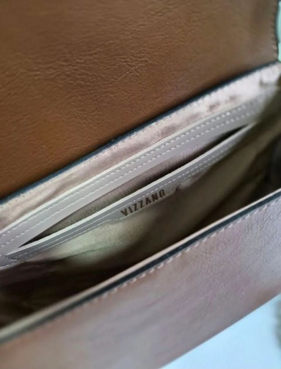 Bolsa Tiracolo Vizzano Caramelo / Marrom - Semi-nova  - Foto 5