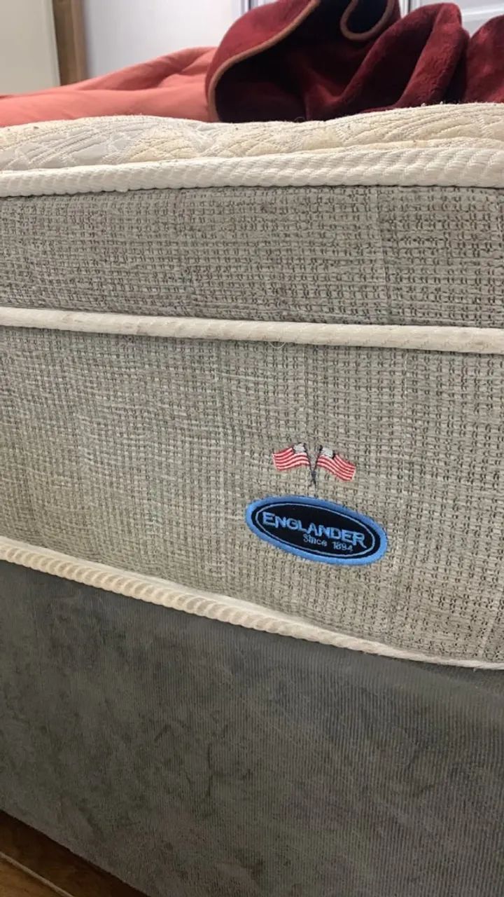 CAMA QUEEN ENGLANDER + BASE BOX BIPARTIDA - Foto 2