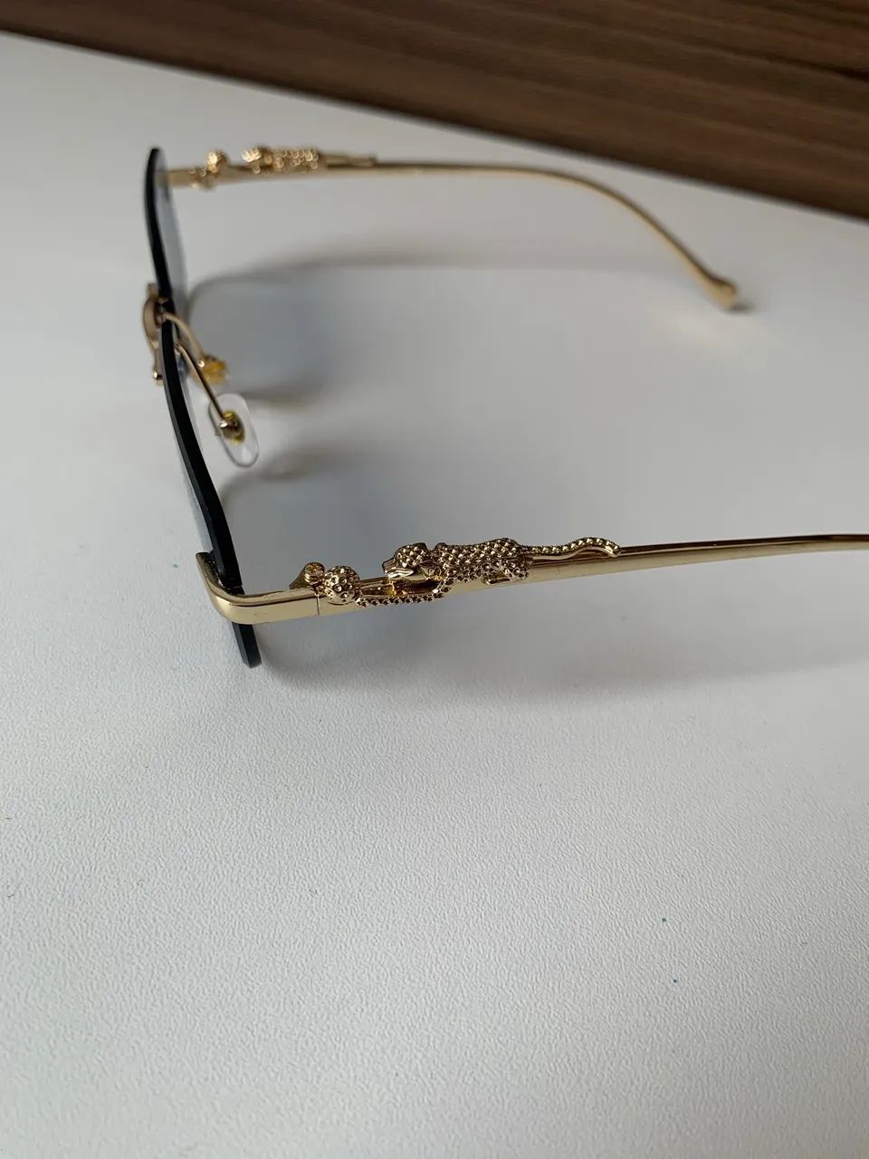 Óculos leopard azul