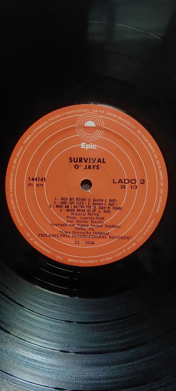 LP Vinil THE O'JAYS "The Survival" raro - Foto 3
