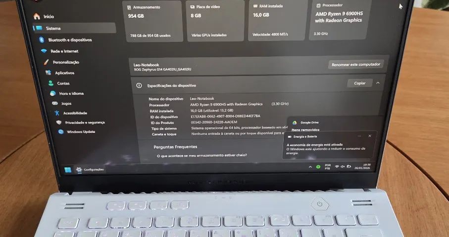 Notebook Gamer Asus ROG Zeprhyrus G14 - Foto 2