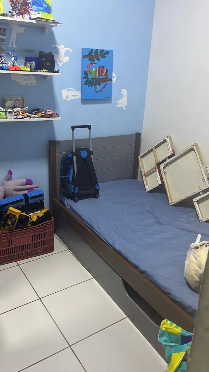Cama solteiro MDF - Foto 3