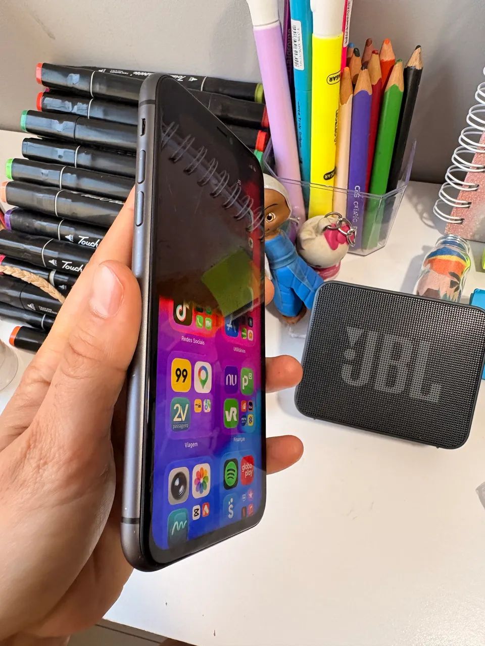 iPhone 11 64GB | R$ 800| 77% Bateria | Funcionando | Tela com Mancha - Foto 2