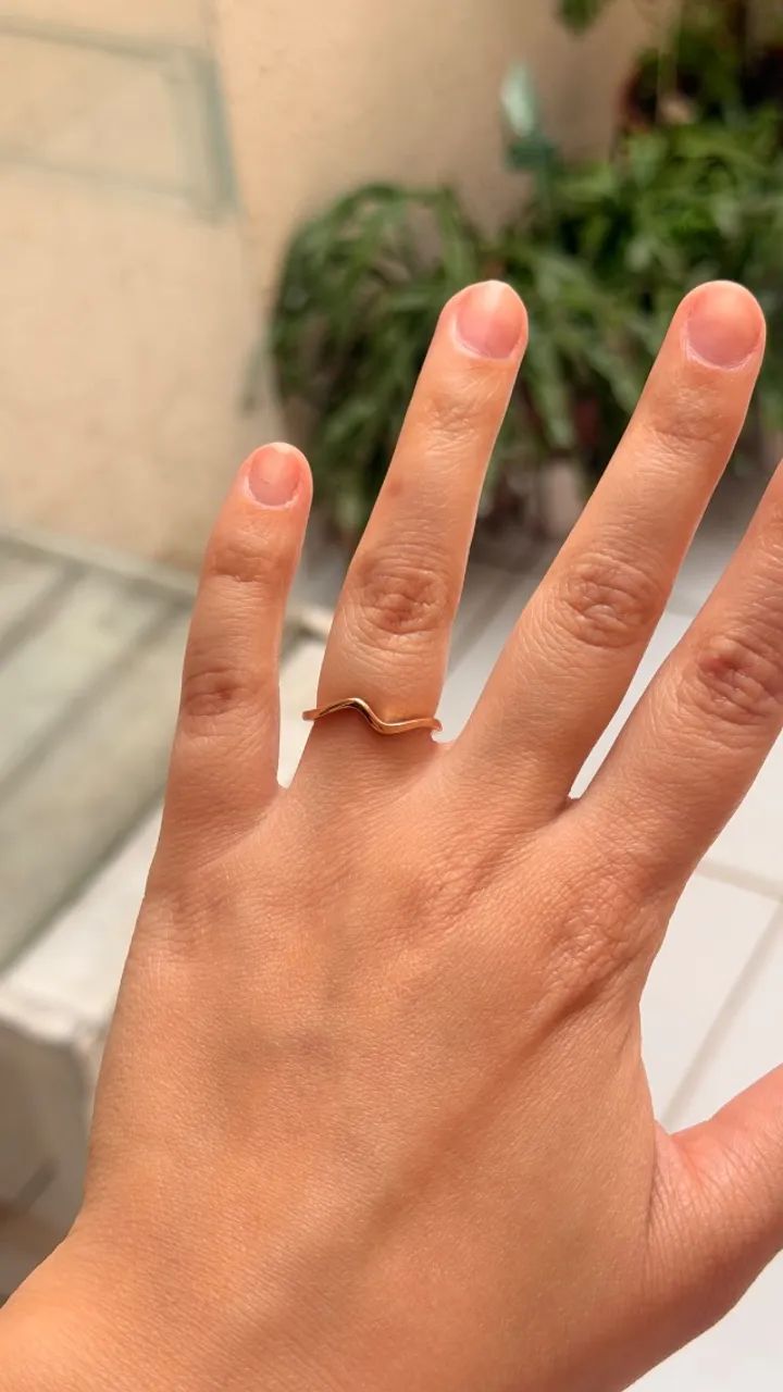 Anel Pandora em banho ouro rose