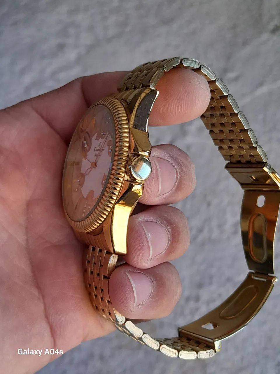 Vendo relógio Champion Elegance dourado.  - Foto 5
