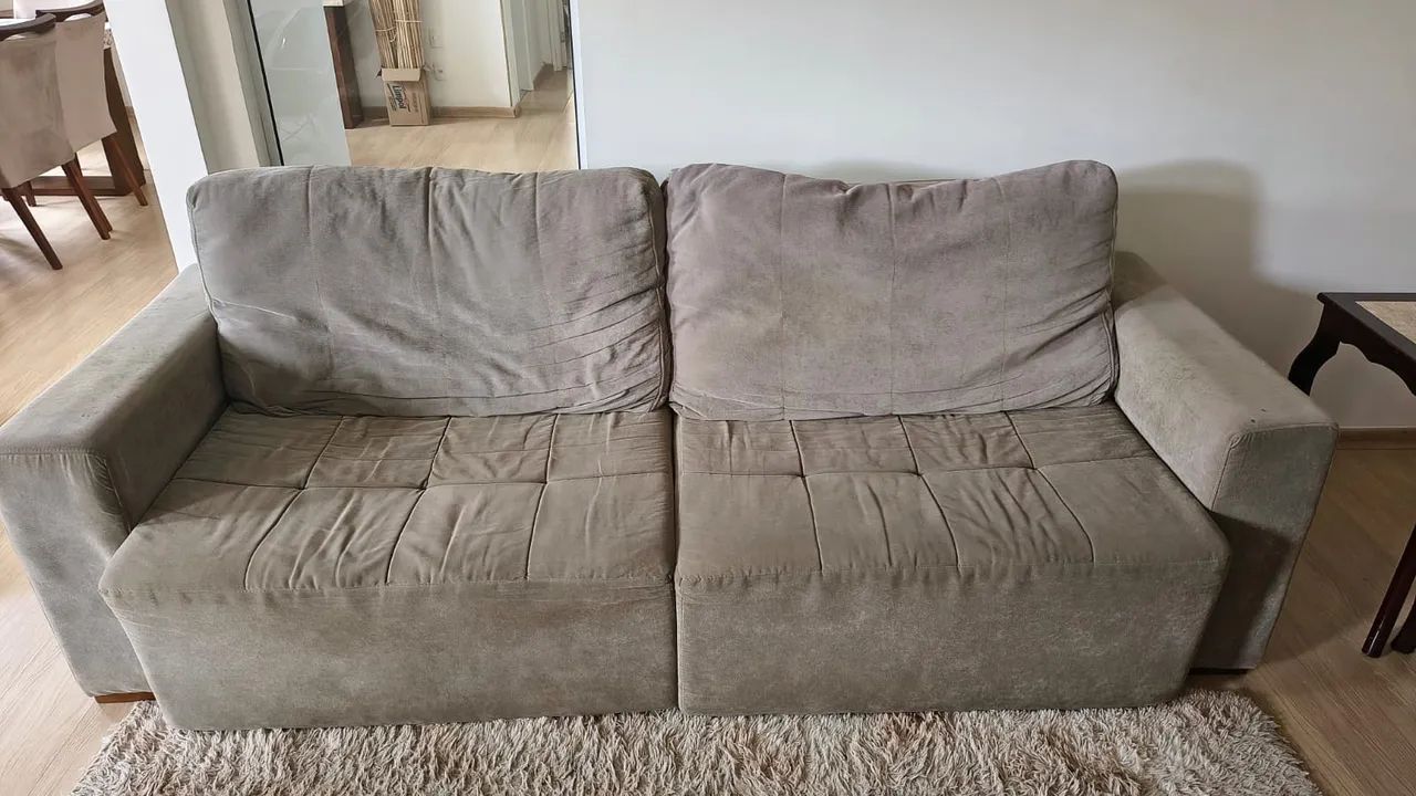 Vendo sofá cama 4 lugares reclinável 