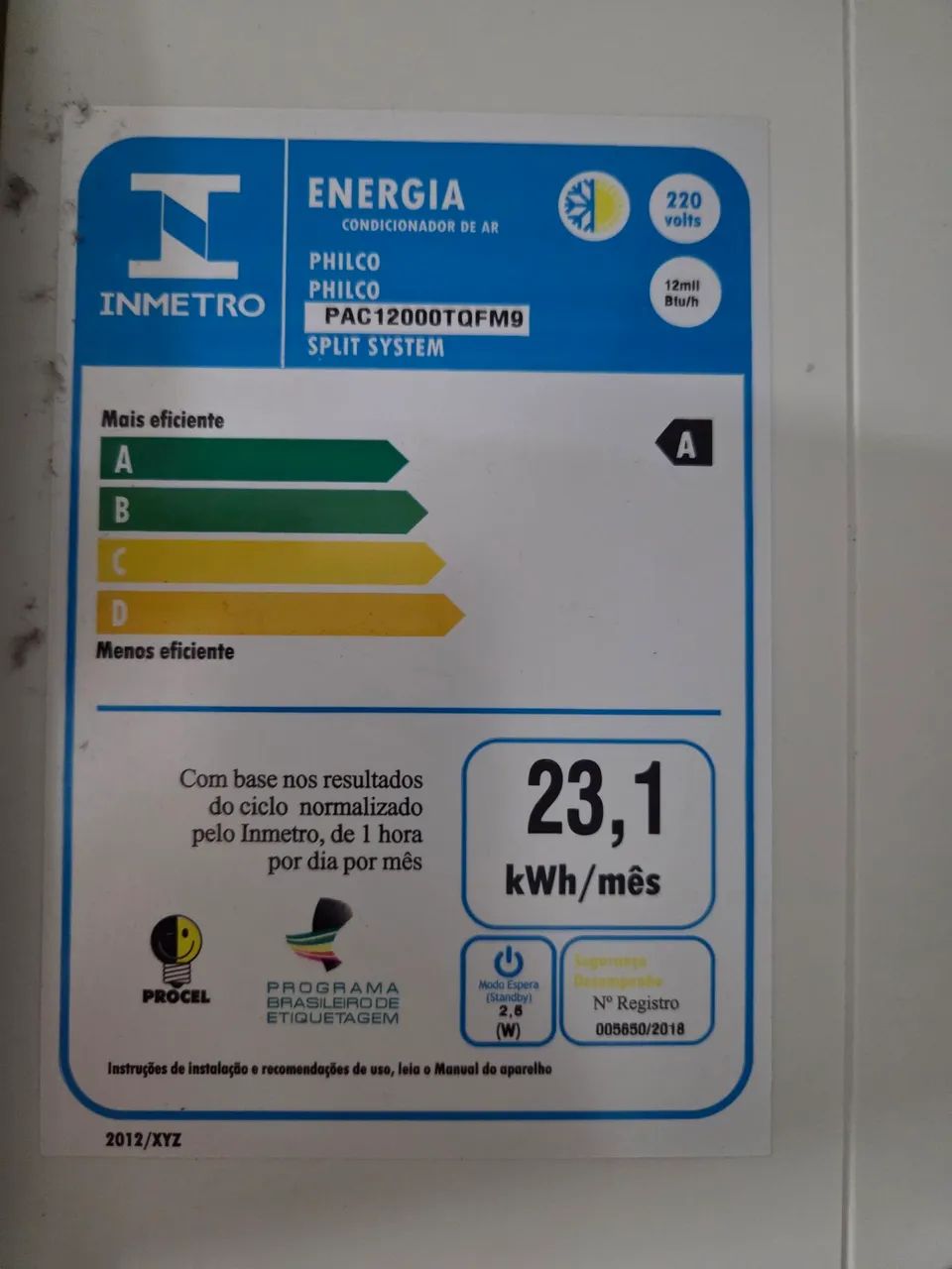 Ar condicionado 12.000 BTUs - Foto 3