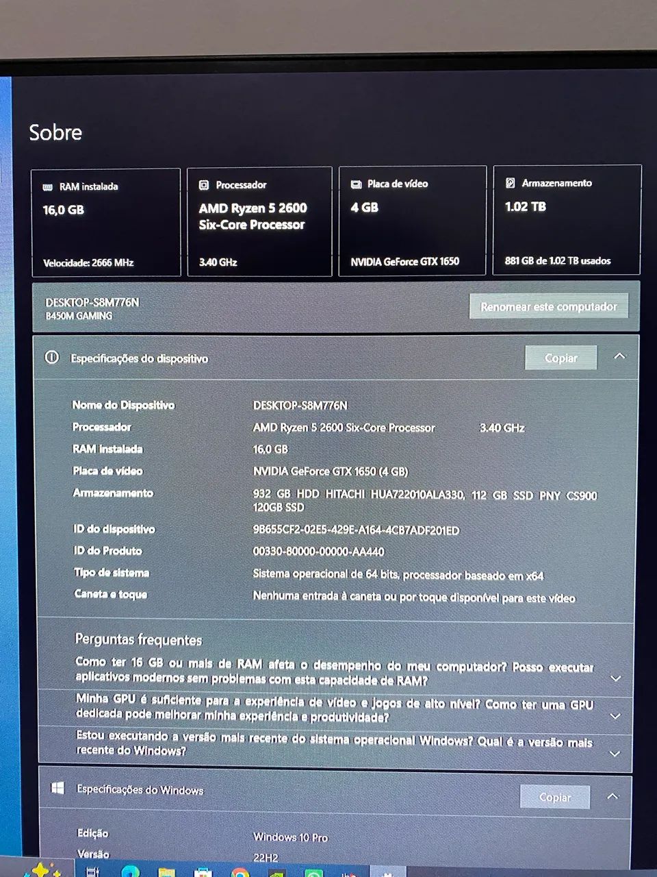 Pc Gamer, ótimo estado, troco por ps4 ou iPhone + volta - Foto 5