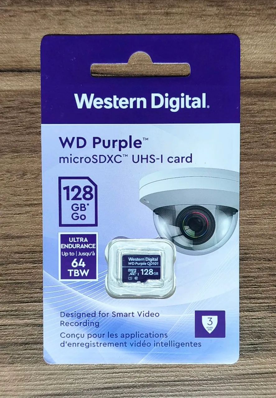 WD Purple MicroSD Card 128 GB