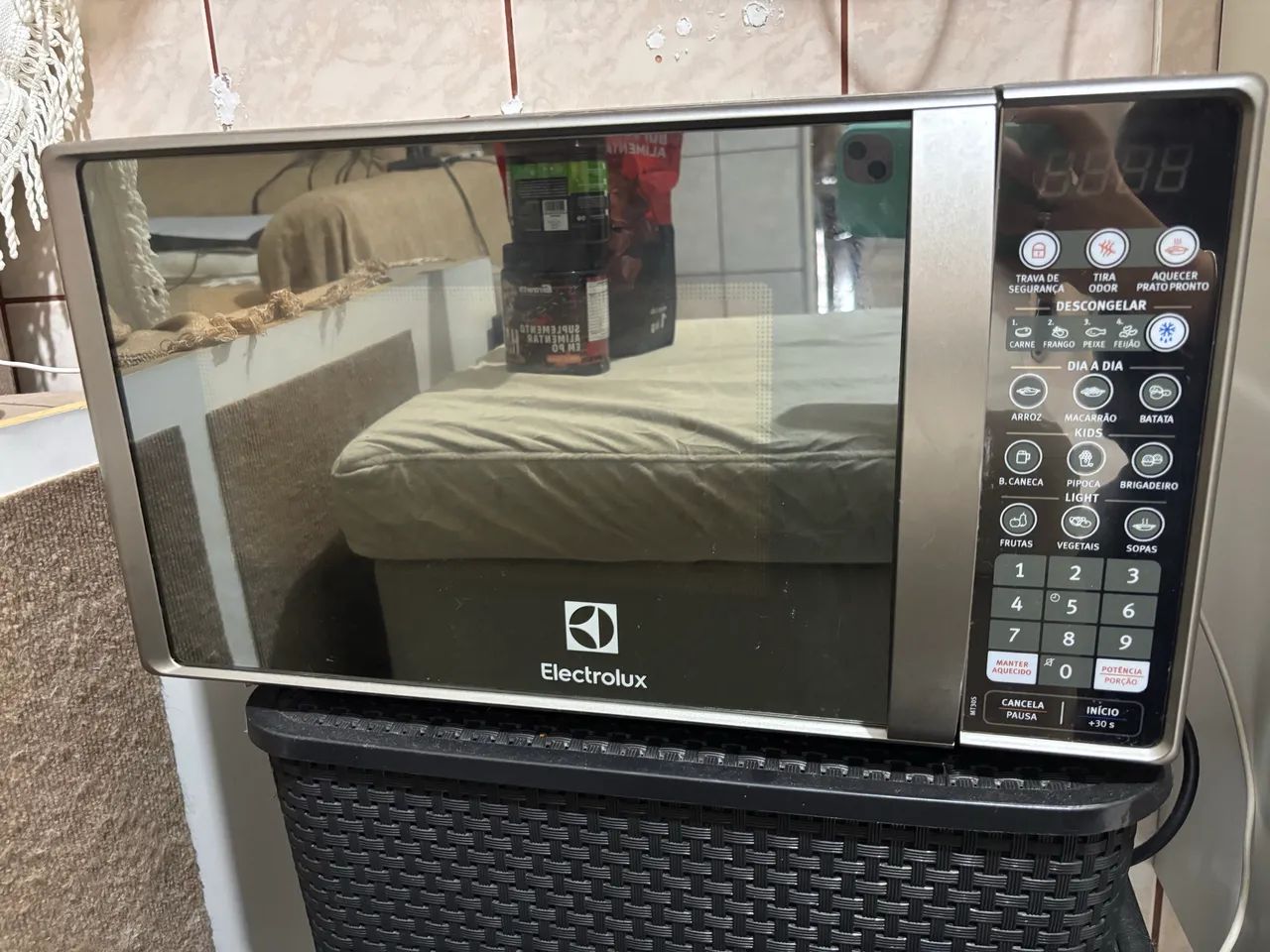 Microondas Eletrolux Inox - Perfeito Funcionamento