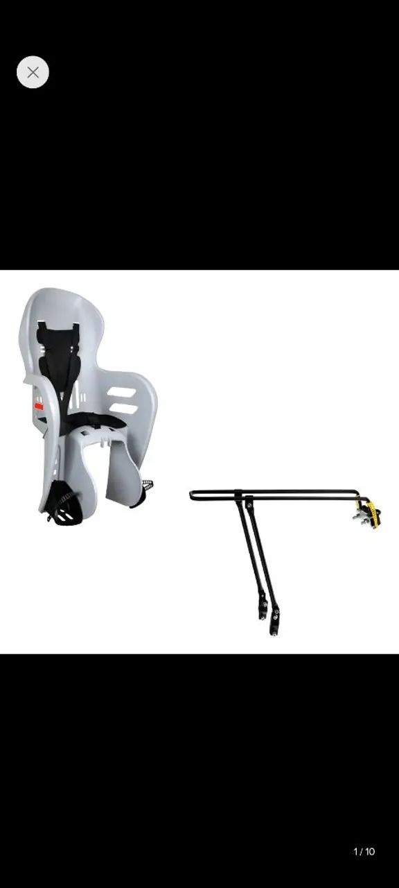 Cadeira Para Bicicleta Kalf Fun Bike Traseira - Foto 4