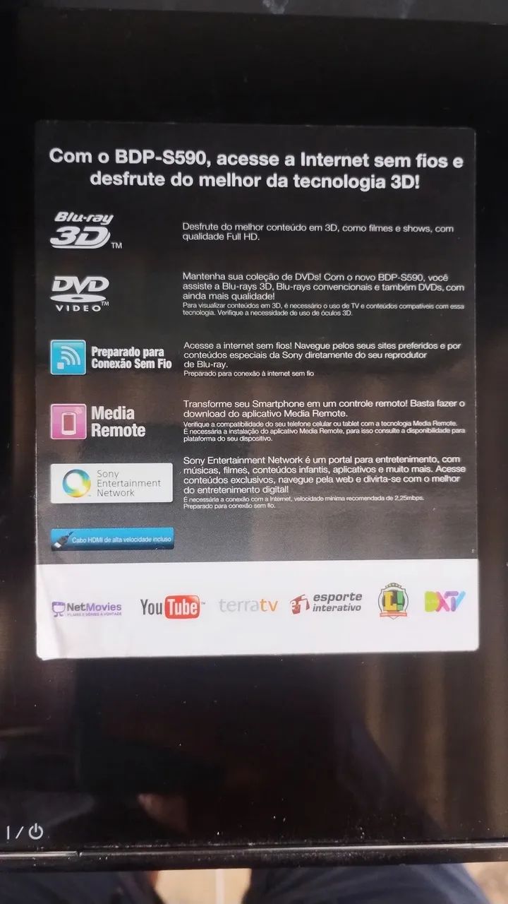 DVD blu-ray Sony modelo s590 - Foto 3