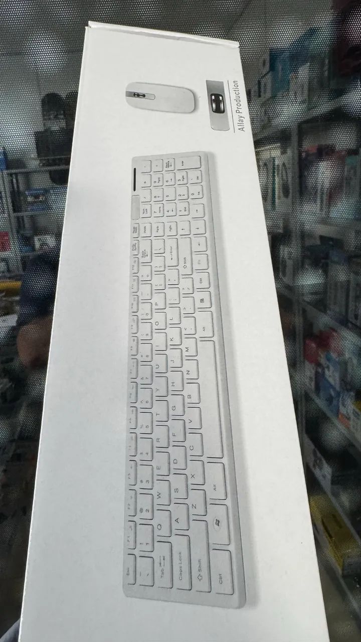 Kit teclado e mouse sem fio com proteção para as teclas - Foto 4