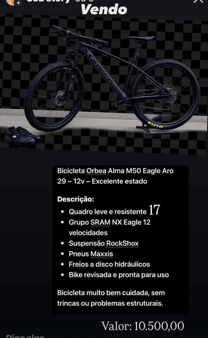 ?Abaixei pra vender mesmo .Bicicleta Orbea Alma M50 Eagle Aro 29 - 12v - Excelente estado - Foto 5