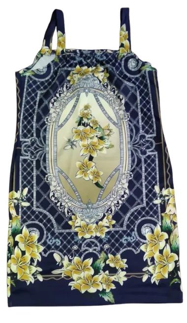 Vestido Azul Flores  - Foto 2