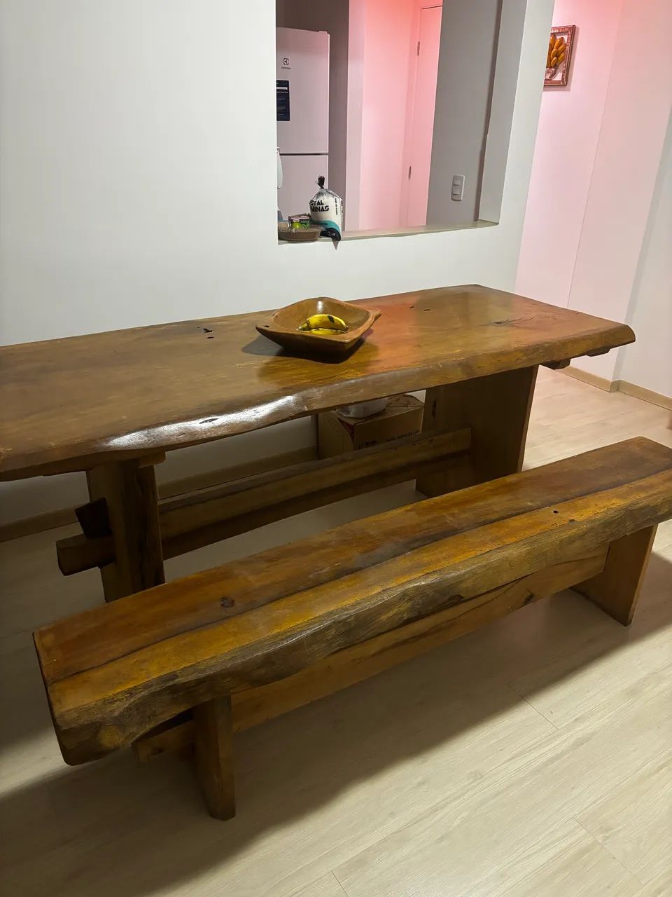 Mesa madeira nobre pequiá - Foto 3