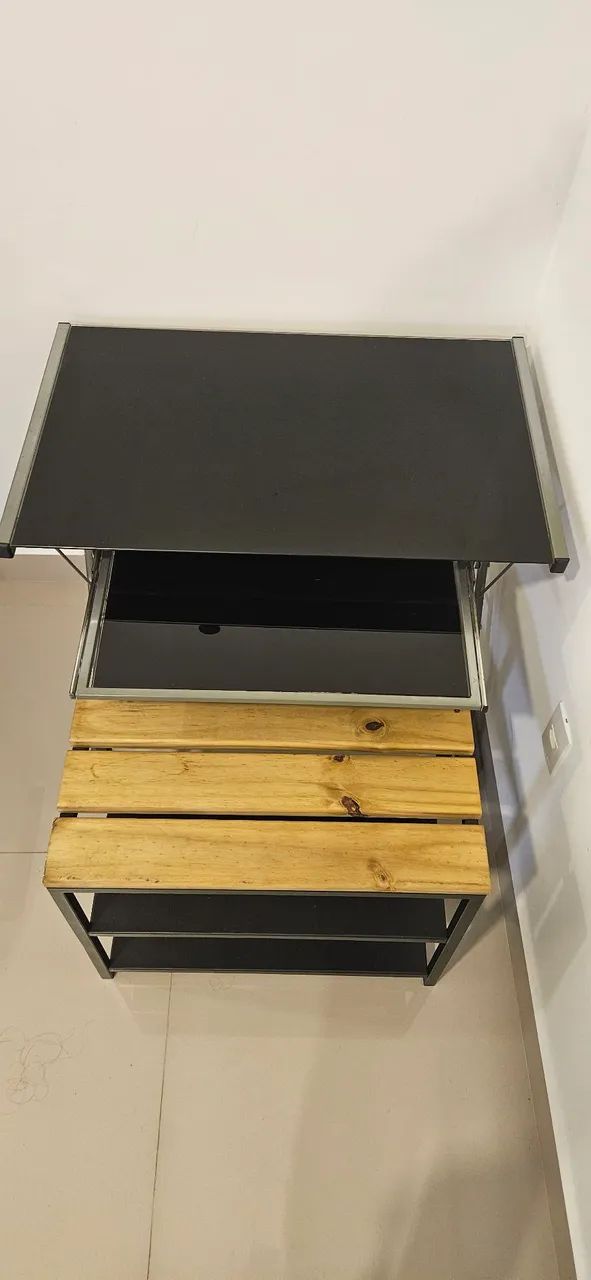 Mesa para computador com banco sapateira - Foto 4