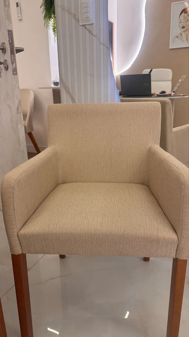 Conjunto Duas Poltronas em Linho Tok Stock  - Foto 4