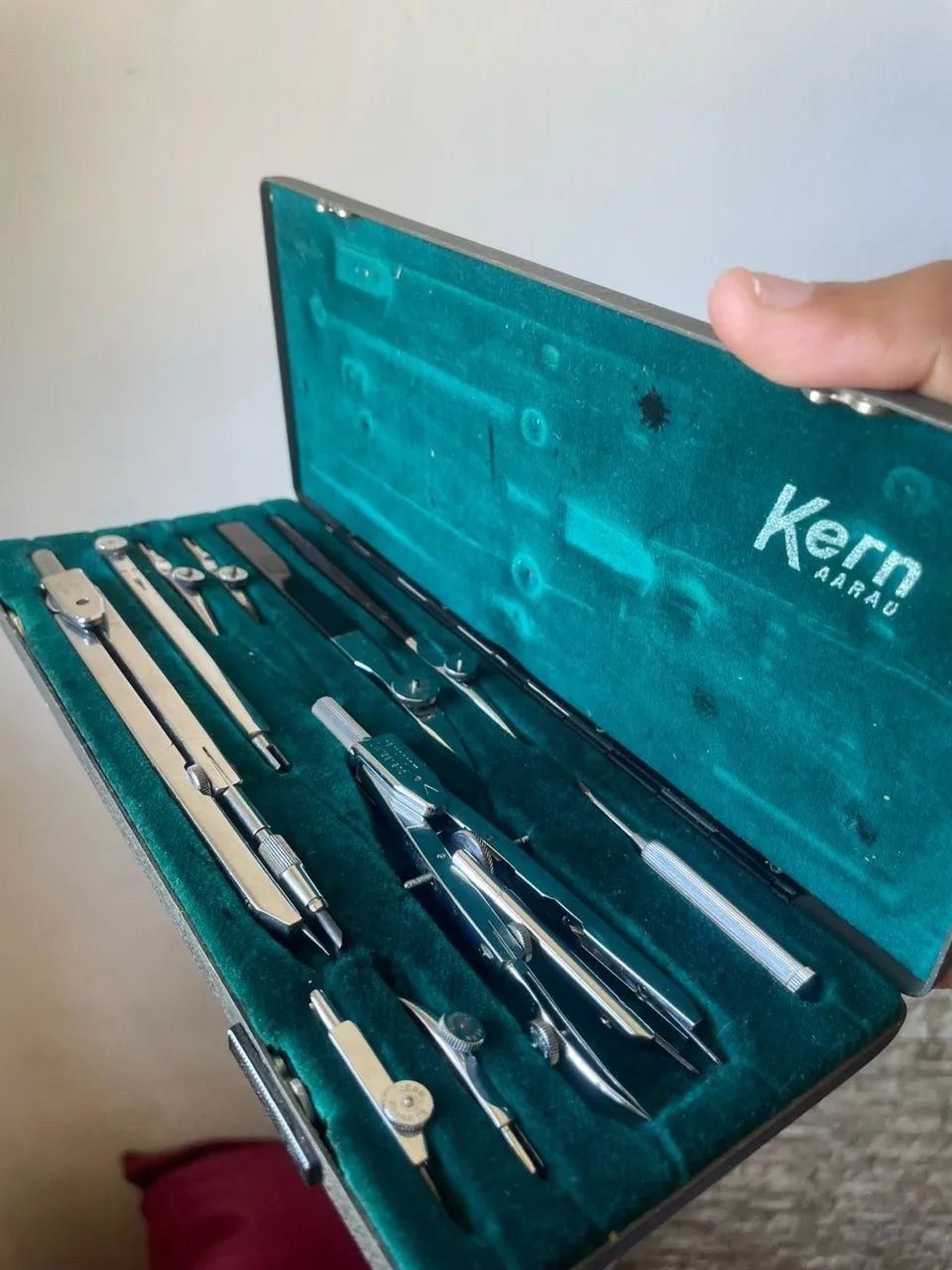 Estojo Completo de Compassos Técnicos Kern Swiss - Raro & Profissional - Foto 6