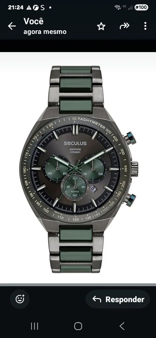 RELOGIO SECULUS CERAMICA 
