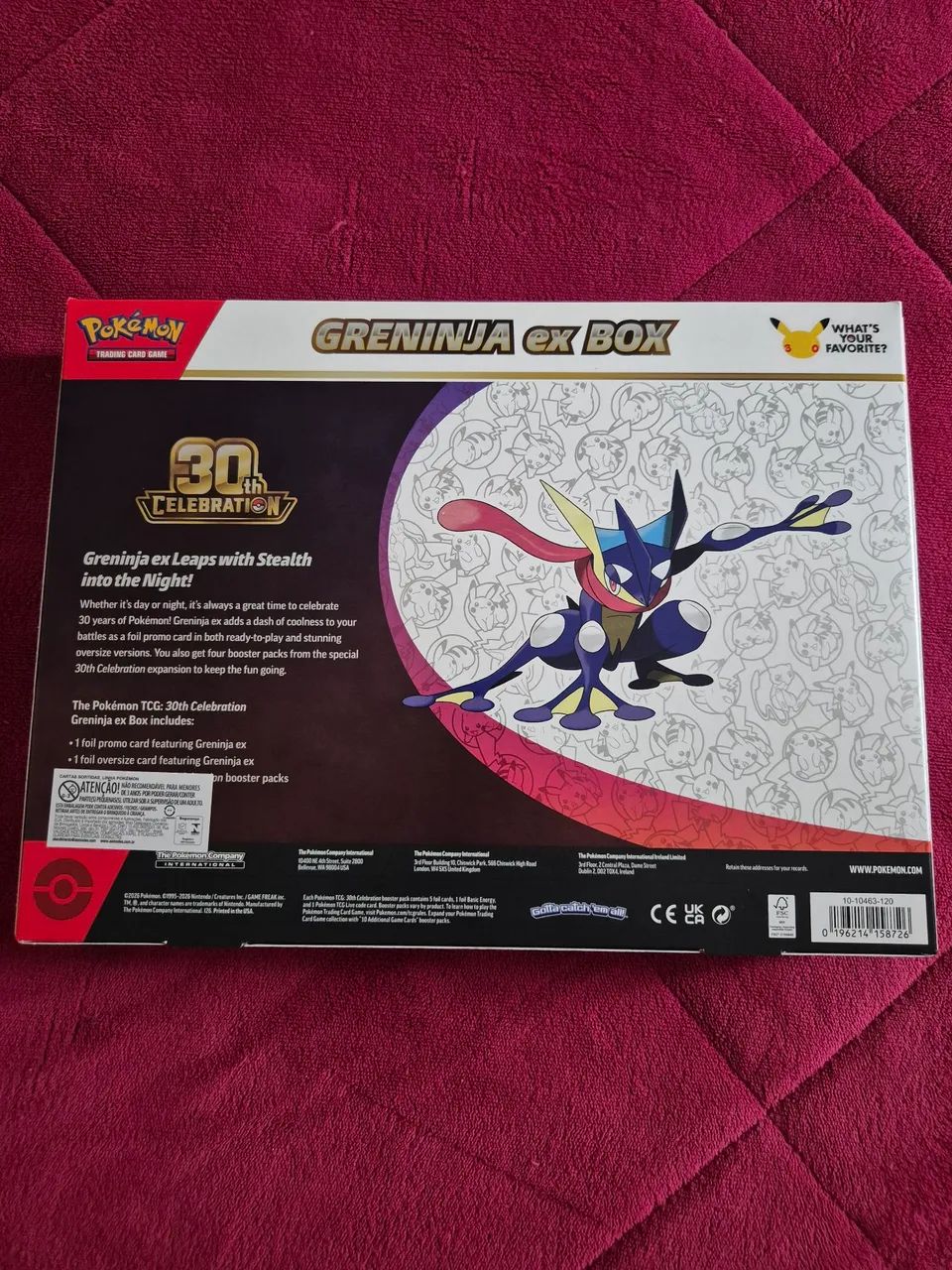 Box Greninja ex Inglês Pokémon 30 anos - Foto 2